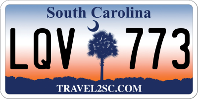 SC license plate LQV773
