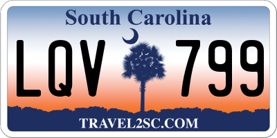 SC license plate LQV799