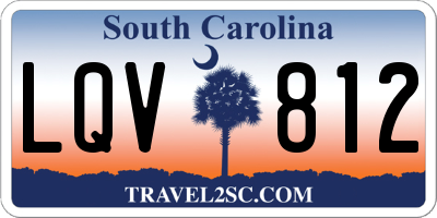 SC license plate LQV812