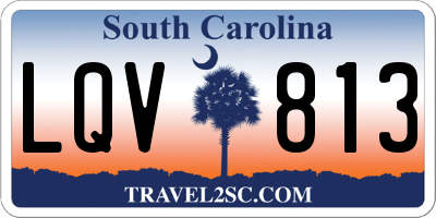 SC license plate LQV813