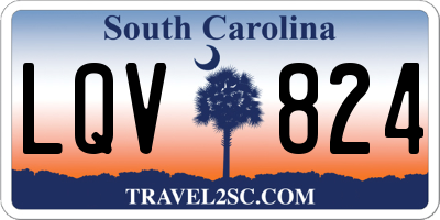 SC license plate LQV824