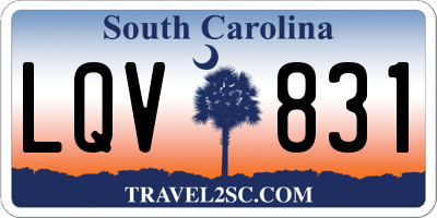 SC license plate LQV831