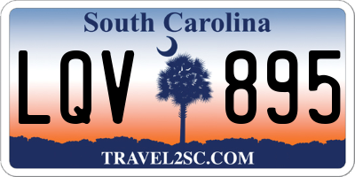 SC license plate LQV895
