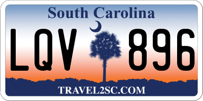 SC license plate LQV896