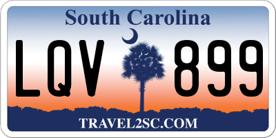 SC license plate LQV899