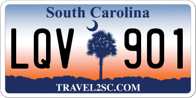 SC license plate LQV901