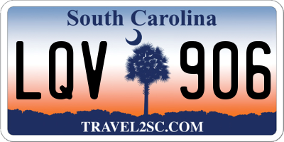 SC license plate LQV906