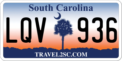 SC license plate LQV936