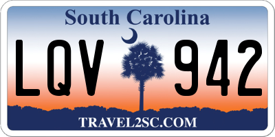 SC license plate LQV942
