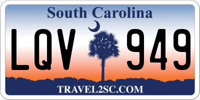 SC license plate LQV949