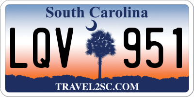 SC license plate LQV951