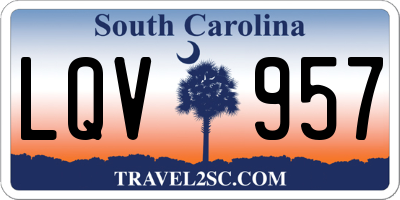 SC license plate LQV957