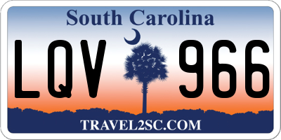 SC license plate LQV966