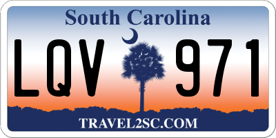 SC license plate LQV971