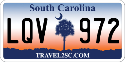 SC license plate LQV972