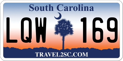 SC license plate LQW169