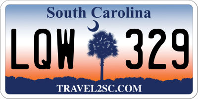 SC license plate LQW329