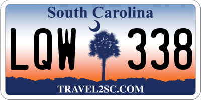 SC license plate LQW338