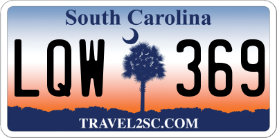 SC license plate LQW369