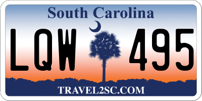 SC license plate LQW495