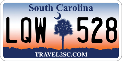 SC license plate LQW528