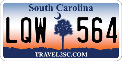 SC license plate LQW564