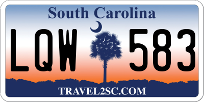 SC license plate LQW583