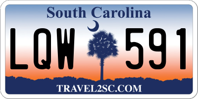 SC license plate LQW591