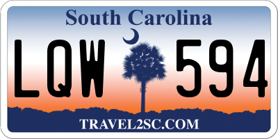 SC license plate LQW594
