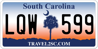 SC license plate LQW599