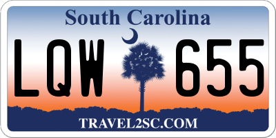 SC license plate LQW655