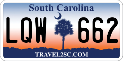 SC license plate LQW662