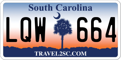 SC license plate LQW664