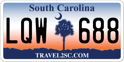 SC license plate LQW688