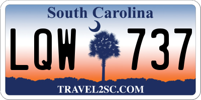SC license plate LQW737
