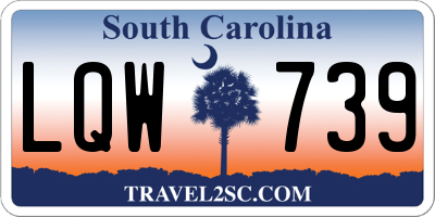SC license plate LQW739