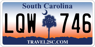 SC license plate LQW746