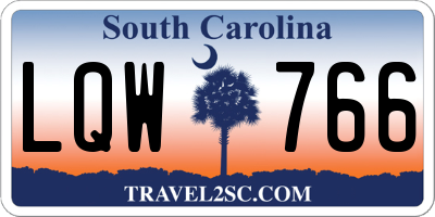 SC license plate LQW766