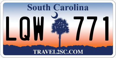 SC license plate LQW771