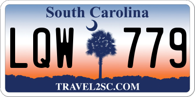 SC license plate LQW779