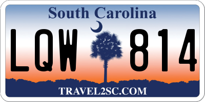 SC license plate LQW814