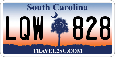 SC license plate LQW828