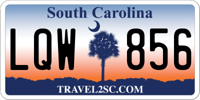 SC license plate LQW856