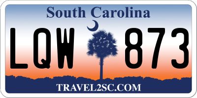 SC license plate LQW873