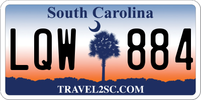 SC license plate LQW884
