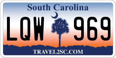 SC license plate LQW969