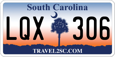 SC license plate LQX306