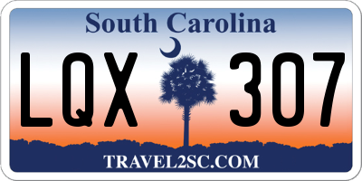 SC license plate LQX307