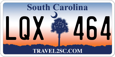 SC license plate LQX464