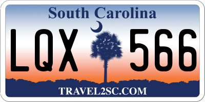 SC license plate LQX566